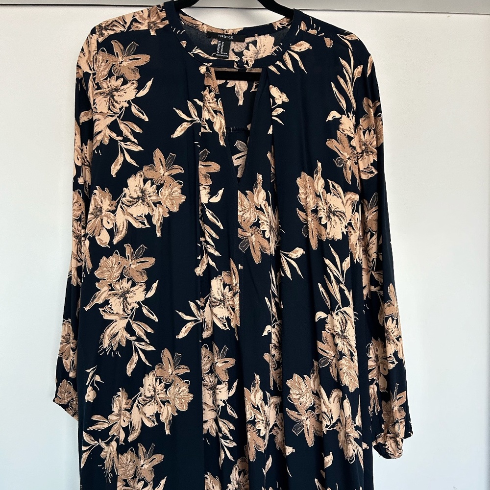 ~ Blue Floral Forever 21 Dress
